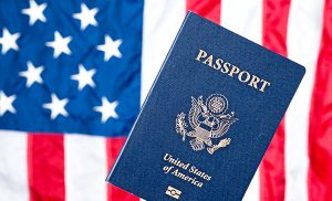 Paspoort Amerikaanse vlag